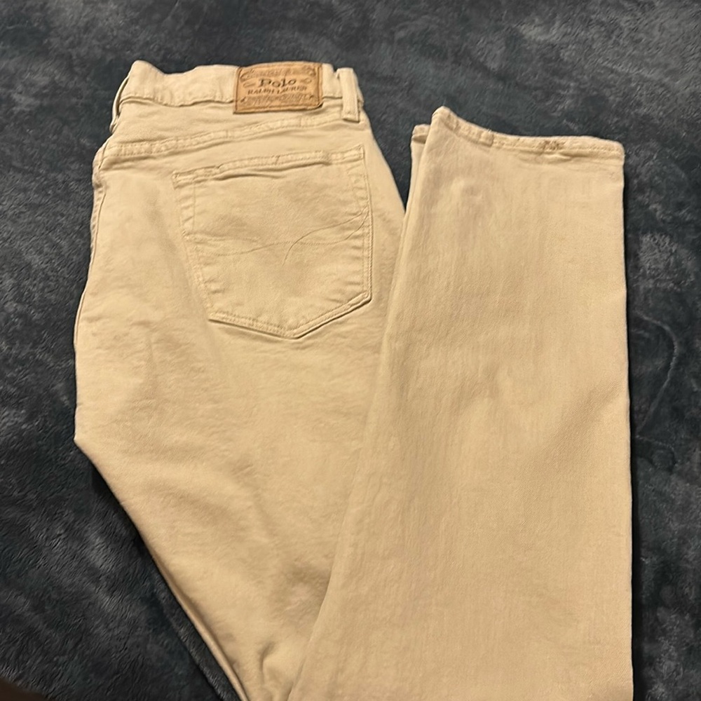 Polo by Ralph Lauren Men's Skinny Jeans in Cream